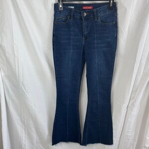 Hot Kiss Dark Blue Flare Jeans